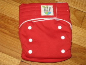 "Bum Essentials Bumbino AI2 cloth diaper Rockin Red"