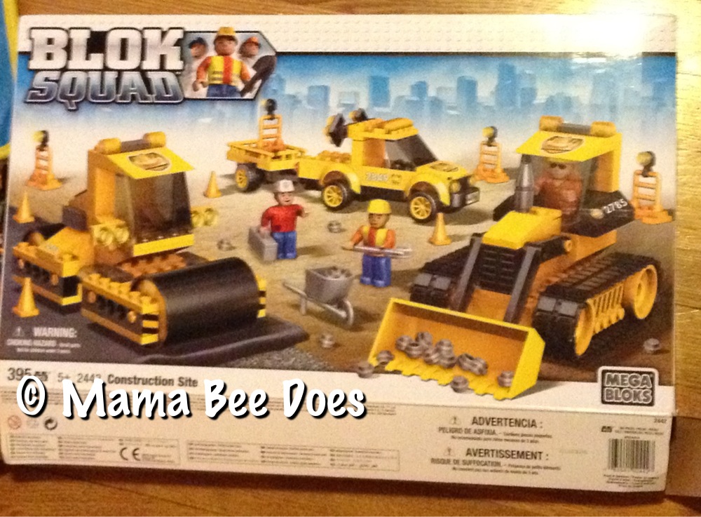 mega bloks caterpillar table construction site