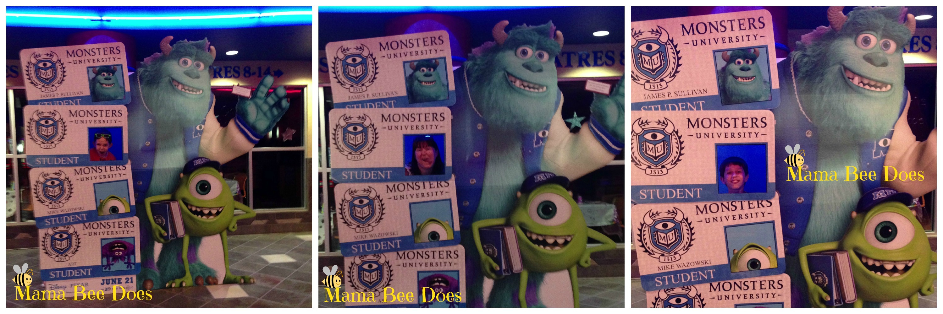 Monsters University free printable student id
