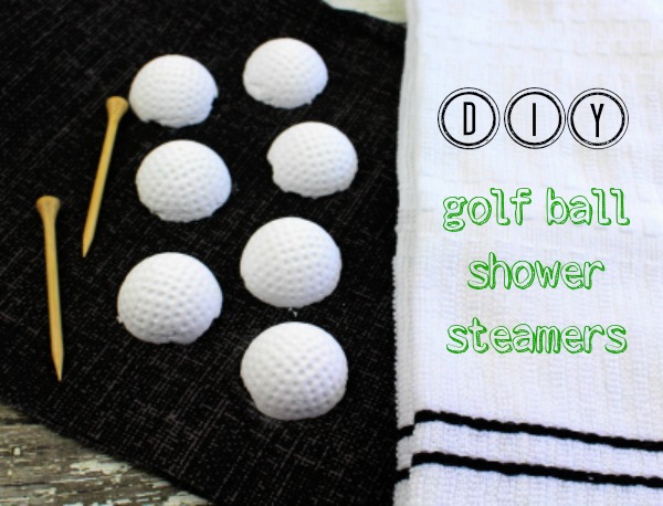 DIY golf ball shower steamers