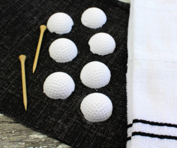 DIY shower steamers golf ball fathers day gift idea