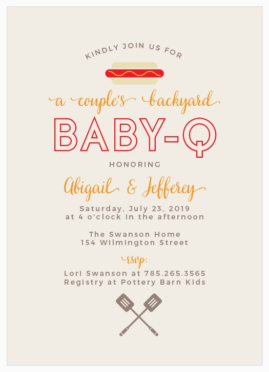 baby-q baby shower invitations Basic Invite