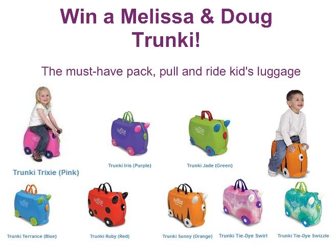 "Melissa and Doug Trunki giveaway"