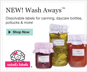 Mabel's Labels wash aways