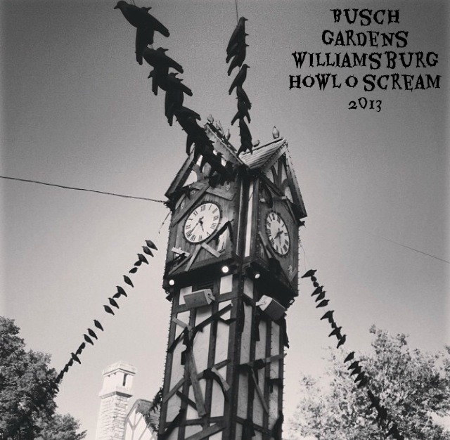 busch gardens clock tower howl o scream