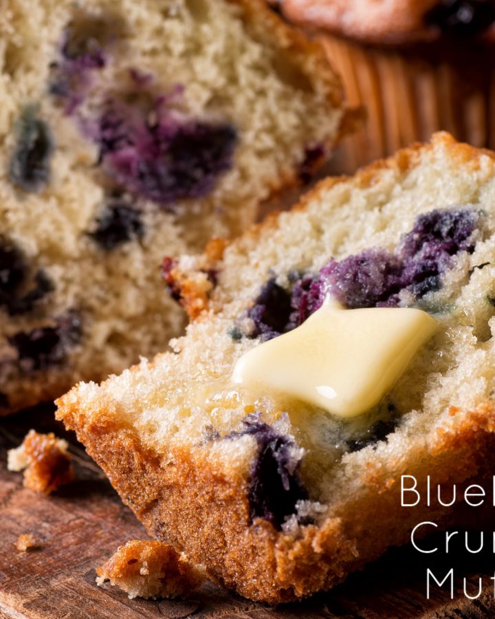 Blueberry crumble muffins