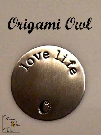 origami owl locket silver love life plate