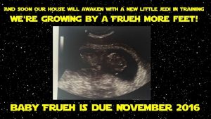 star wars baby announcement