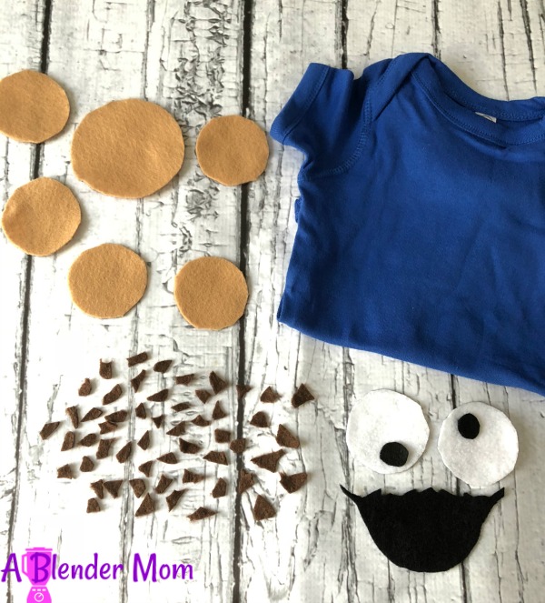 cookie monster costume shirt DIY