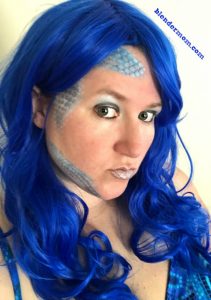 mermaid costume makeup hair