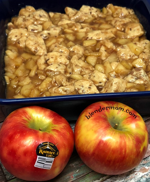 Rainier apples apple fritter brunch casserole recipe