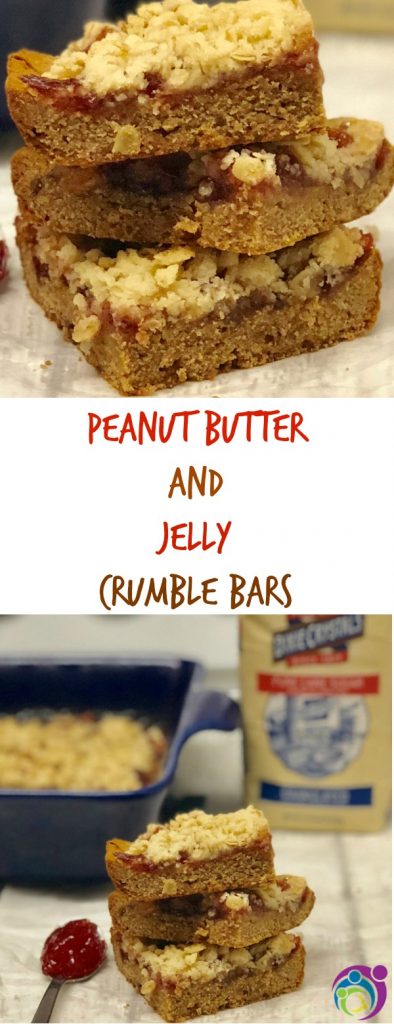 peanut butter and jelly crumble bars recipe pinterest