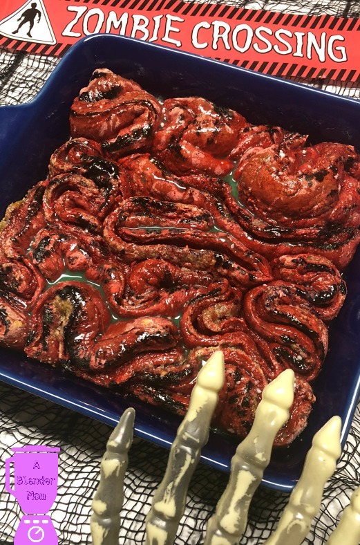 zombie guts red velvet cinnamon rolls