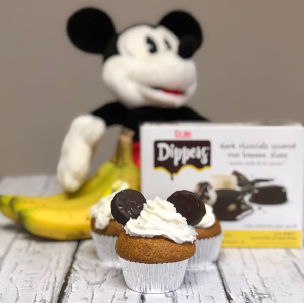 Mickey Mouse 90th birthday coco-nana cupcakes