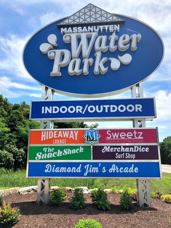 massanutten water park sign
