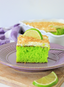 key lime sheet cake