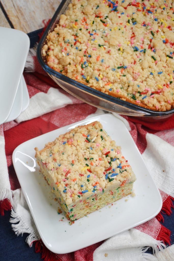 funfetti birthday crumb cake