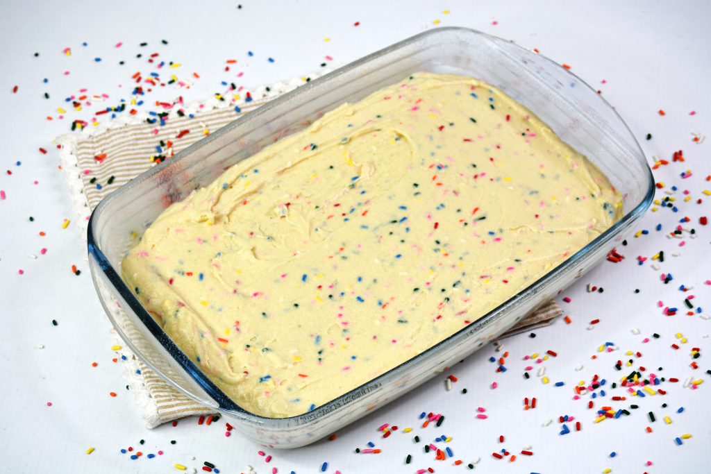 funfetti birthday crumb cake batter