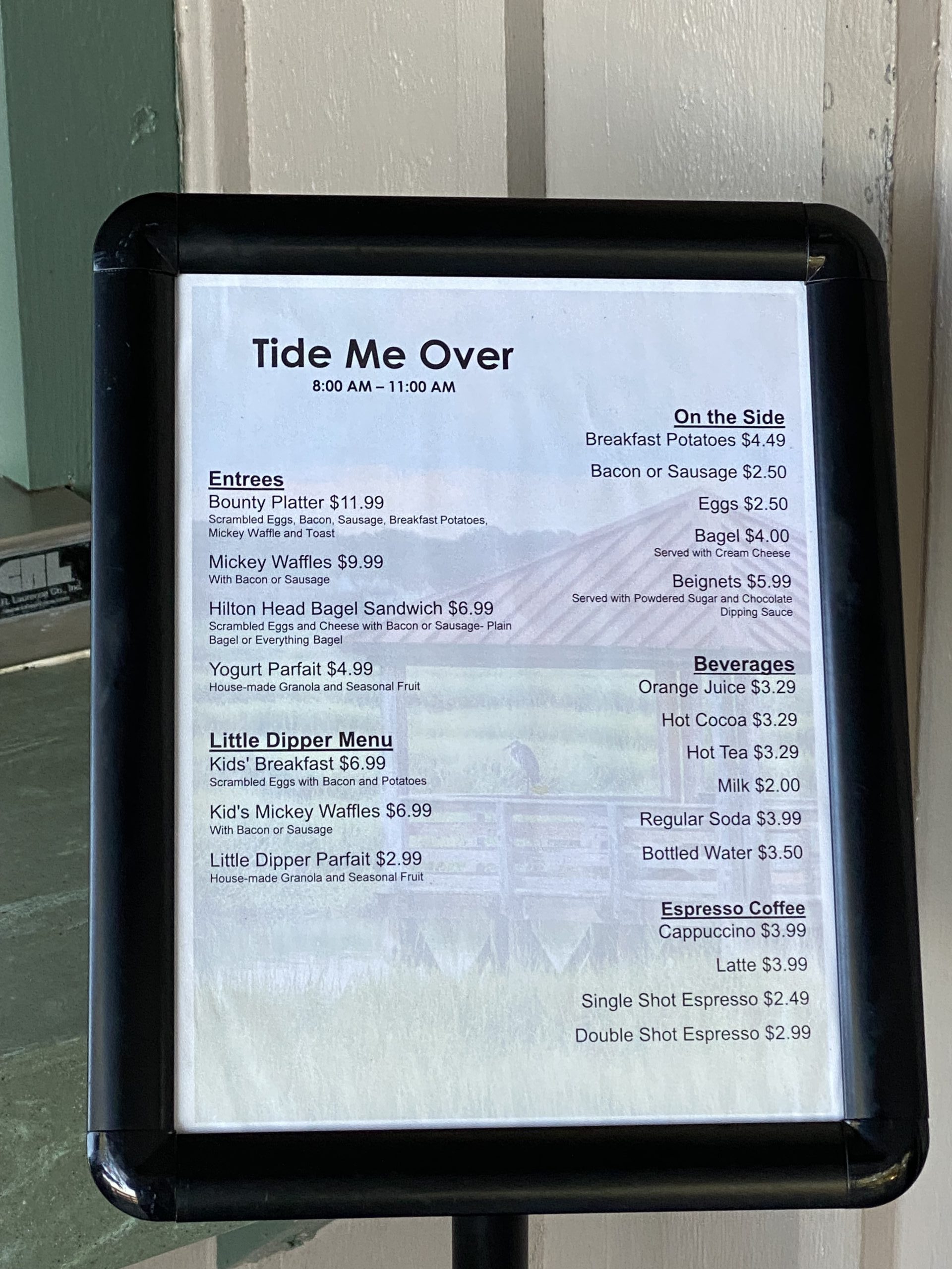 Tide Me Over quick service dining